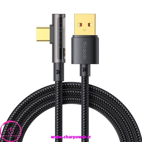 خرید کابل شارژ ( یکسر USB-A (L به Type-C طول 180 سانتی متر مک دودو Mcdodo مدل ca-3381 توان 100 وات