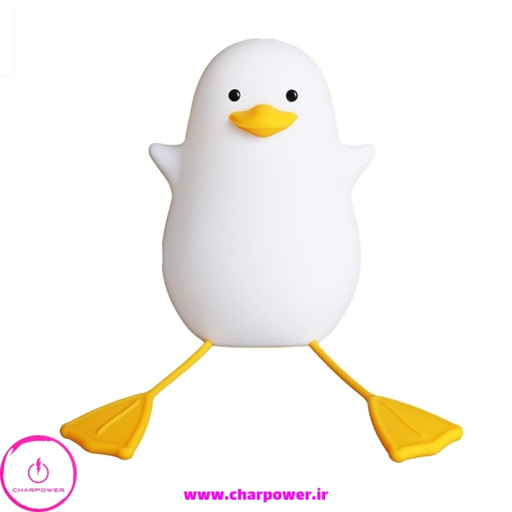 چراغ خواب سیلیکونی لمسی اردک نشسته