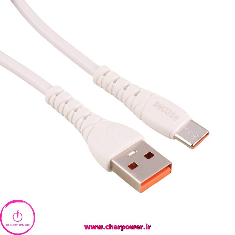  خرید کابل شارژ USB-A به Type-C طول 1.1 متر SHOOSH مدل SH101C جریان 5 آمپر 
