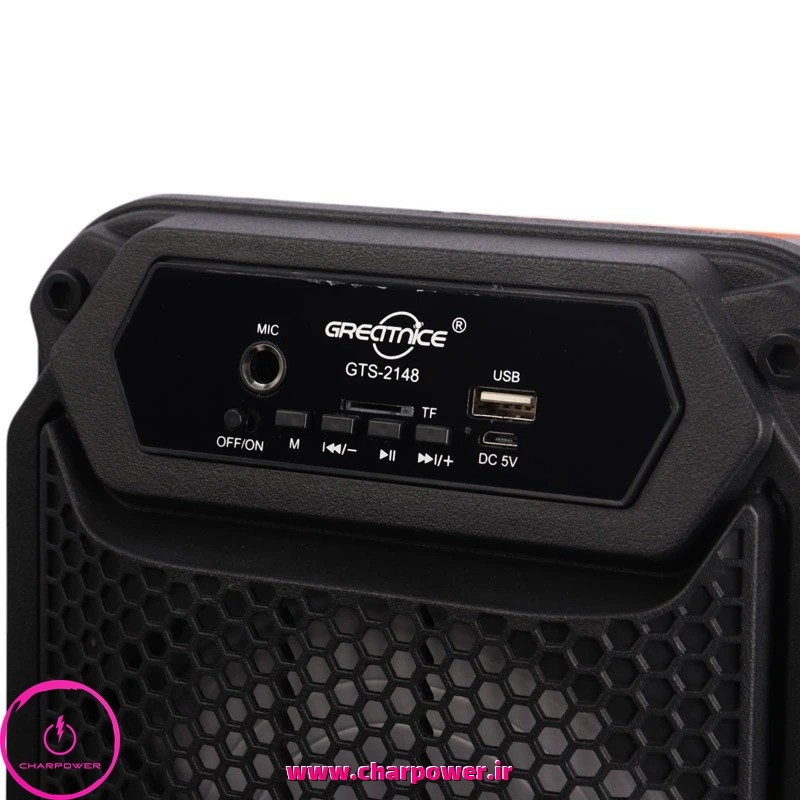  قیمت اسپیکر بلوتوثی گریت نایس Greatnice مدل GTS-2148 + میکروفون 