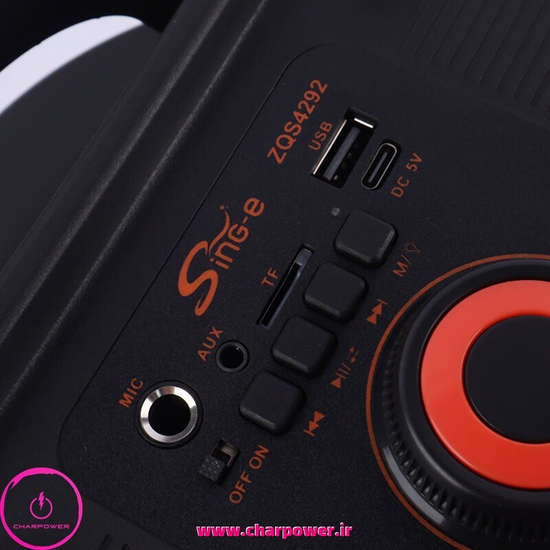 قیمت اسپیکر بلوتوثی Sing-e ZQS4292 + میکروفون