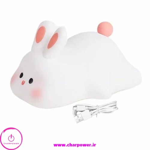 چراغ خواب سیلیکونی لمسی خرگوش تنبل