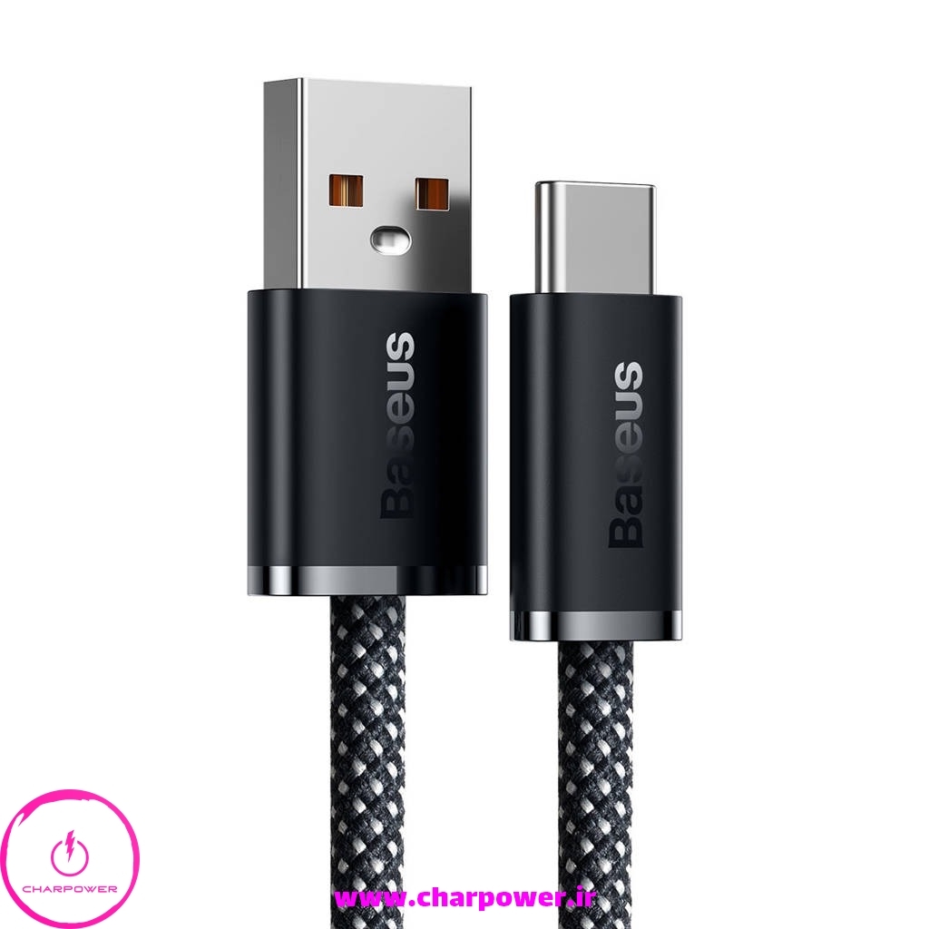  کابل شارژ USB-A به Type-C طول 1 متر باسئوس Baseus مدل CALD000616 توان 100 وات 