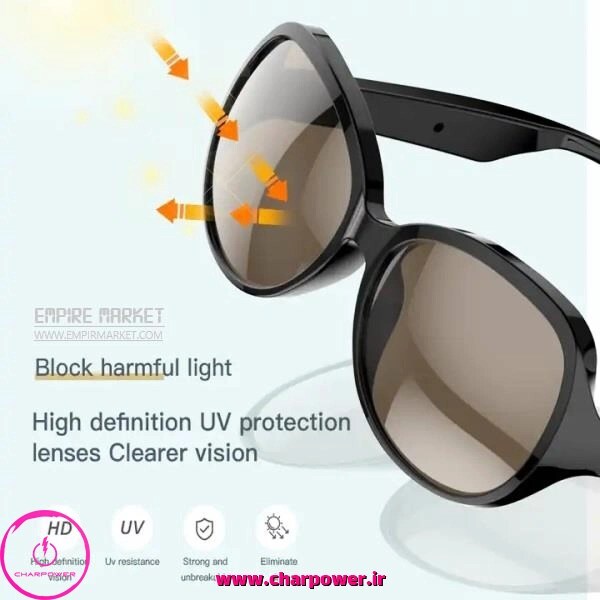  خرید عینک هوشمند اسپیکردار بلوتوثی مدل F07 