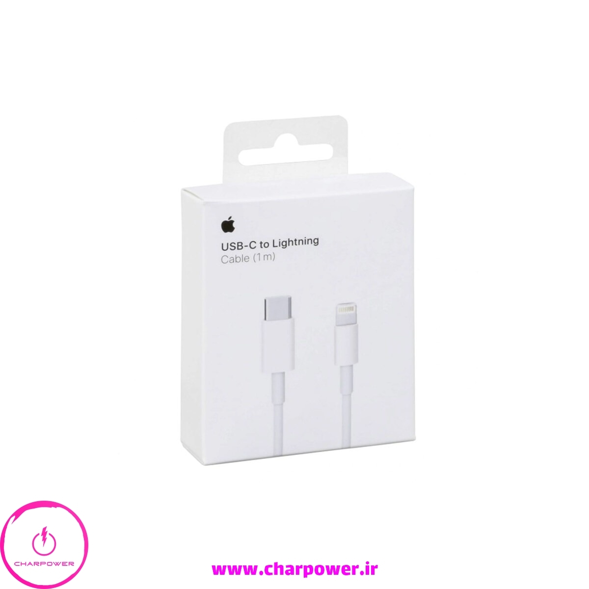  کابل شارژ Type-C به Lightning طول 1 متر اپل Apple مدل A1703 چارپاور 