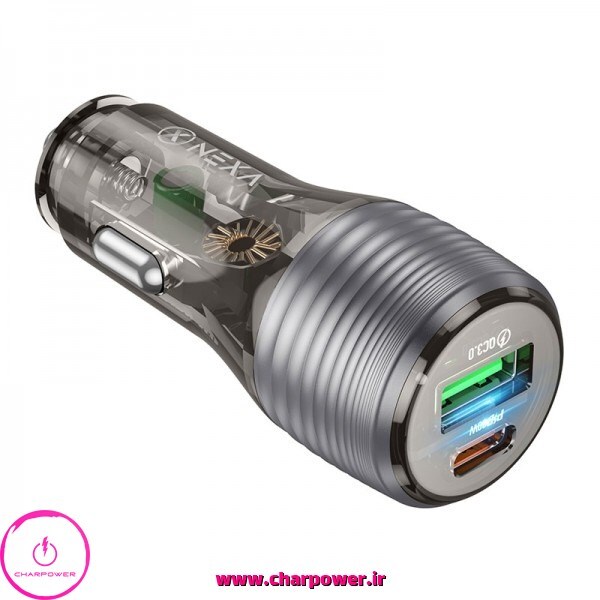  خرید شارژر فندکی فست شارژ نکسا Nexa مدل R230 توان 48 وات 