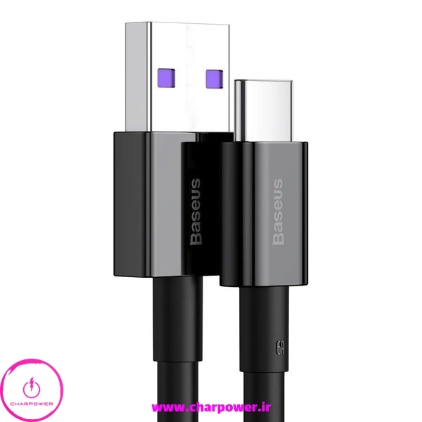 کابل شارژ USB-A به Type-C طول 200 سانتی متر باسئوس Baseus مدل CATYS-A01 توان 66 وات
