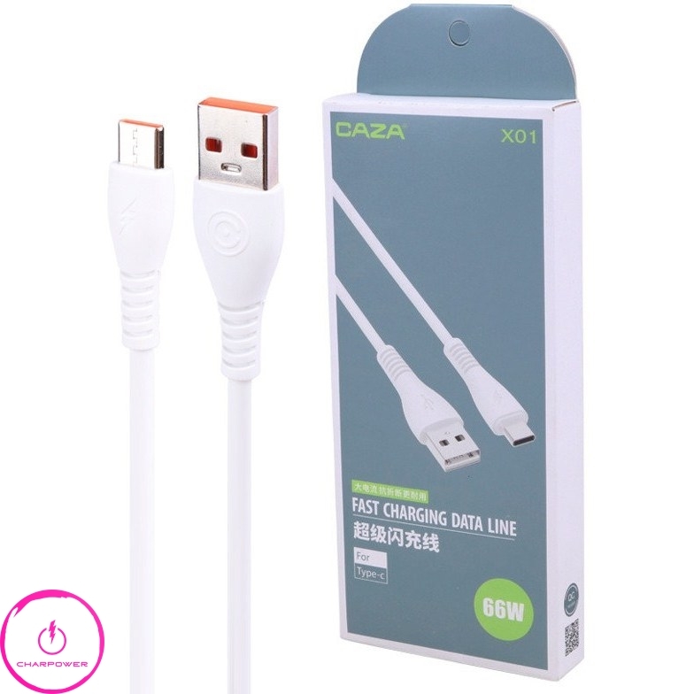  فروش کابل شارژ USB به Type-C طول 88 سانتی متر کی زا Caza مدل X01 