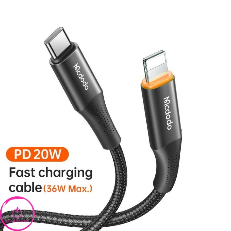 کابل شارژ Type-C به Lightning طول 1.2 متر مک دودو Mcdodo مدل CA-9960 توان 36 وات