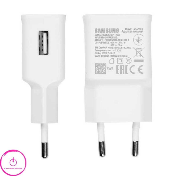 شارژر دیواری 10 وات سامسونگ Samsung مدل EP-TA200 QC3.0