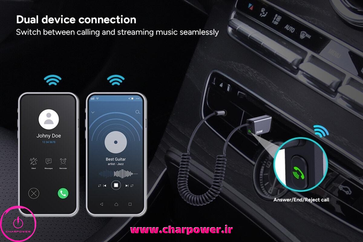 اتصال گوشی به ضبط ماشین با بلوتوث