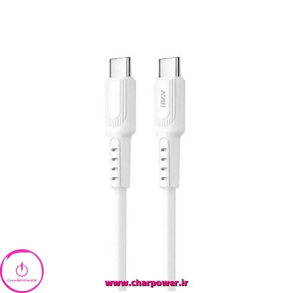 کابل شارژ Type-C به Type-C طول 100 سانتی متر وابی Vabi مدل CA12