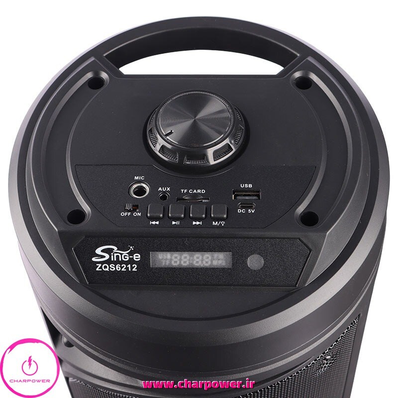 خرید اسپیکر بلوتوثی Sing-e ZQS6212 + میکروفون و ریموت کنترل