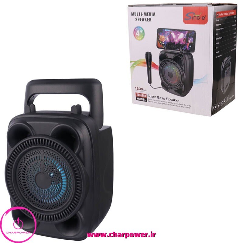  اسپیکر بلوتوثی Sing-e ZQS1498 + میکروفون 