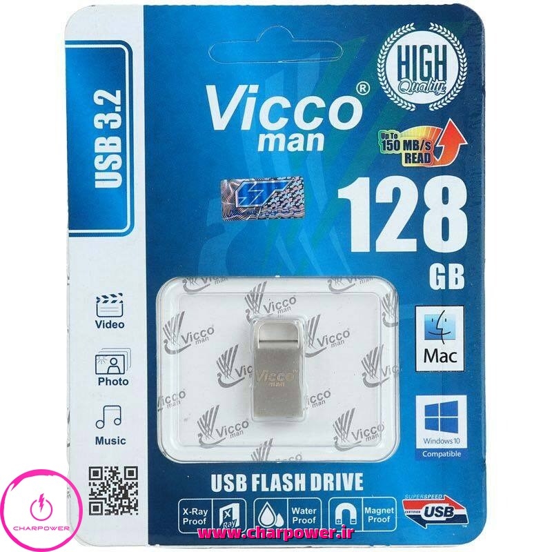  فلش مموری ویکومن ViccoMan مدل VC374 ظرفیت 128 گیگابایت 