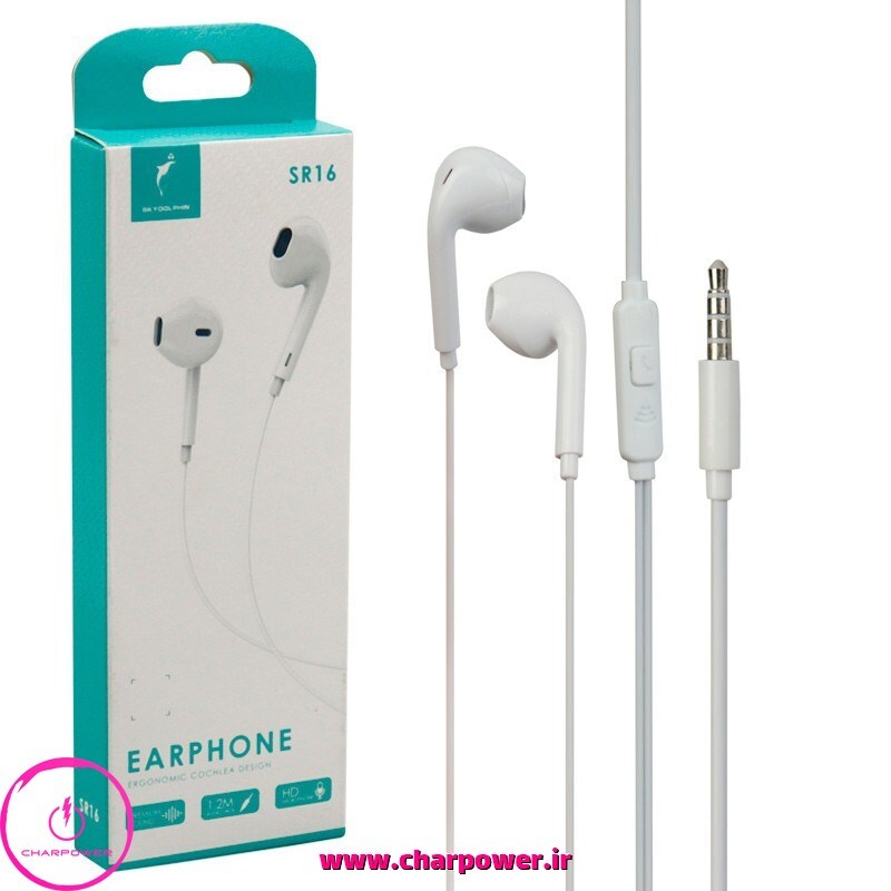  هندزفری سیمی جک 3.5 میلی‌متری اسکای دلفین Sky Dolphin مدل SR16 