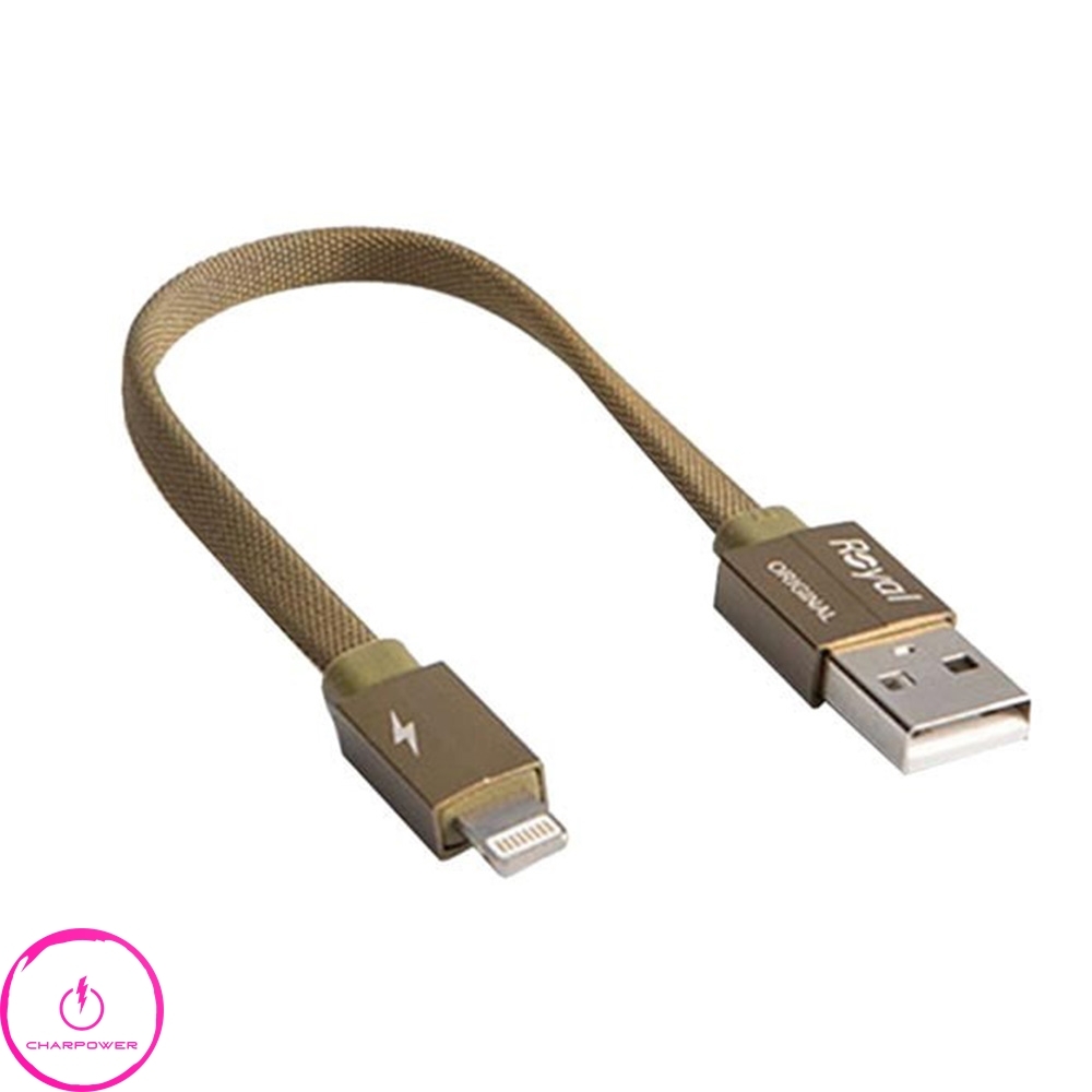  فروش کابل شارژ USB-A به Lightning طول 20 سانتی متر رویال Royal مدل RPA-128 توان 10.5 وات 