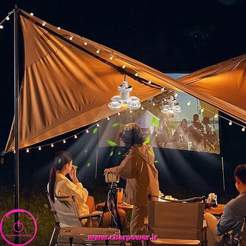  قیمت چراغ اضطراری خورشیدی پنکه‌ای تاشو مدل Solar Powered 2030 