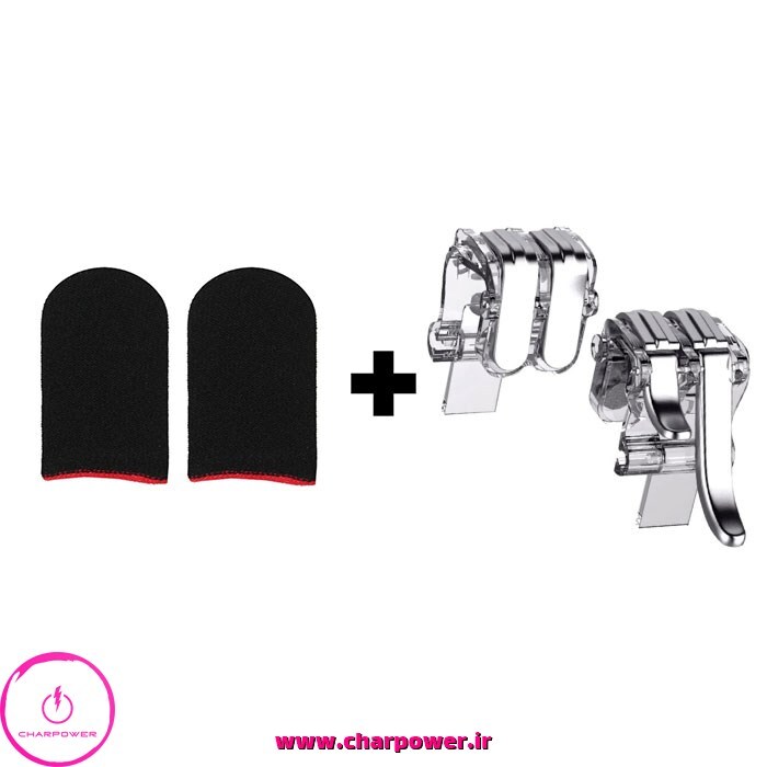 دسته بازی و تریگر PubG انگشتی W6 + آستین کنترل کننده