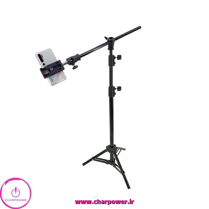  سه پایه نگهدارنده گوشی موبایل T شکل مدل M60 به همراه هولدر موبایل 
