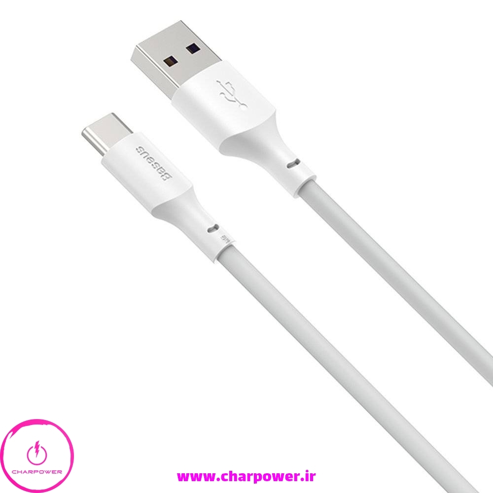  کابل شارژ USB به Type-C طول 150 سانتی متر باسئوس Baseus مدل TZCATZJ-02 توان 40 وات 