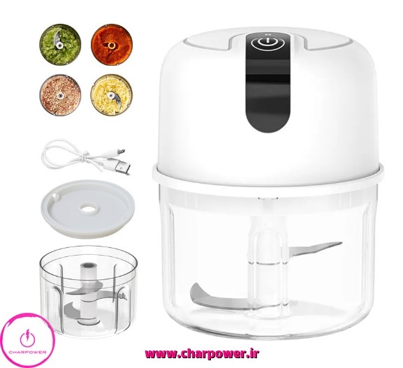  خردکن، میکسر و مخلوط کن شارژی مدل Mini چارپاور 