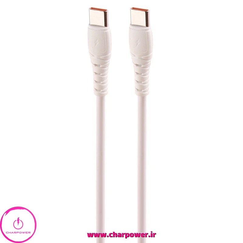 کابل شارژ Type-C به Type-C طول 110 سانتی متر شوش SHOOSH مدل SH280C جریان 6 آمپر 
