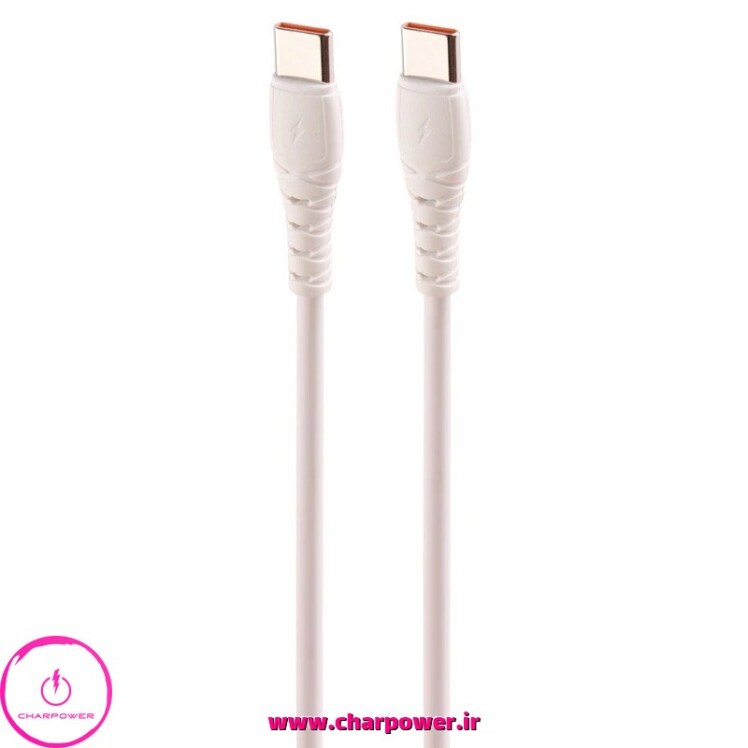 کابل شارژ Type-C به Type-C طول 110 سانتی متر شوش SHOOSH مدل SH280C جریان 6 آمپر