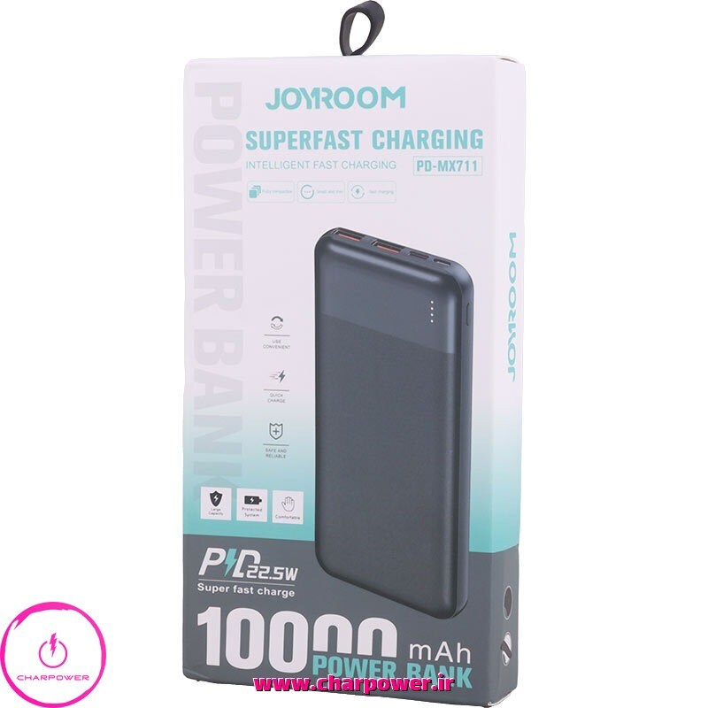  پاوربانک جویروم Joyroom مدل PD_MX711 ظرفیت 10000 توان 22.5 وات چارپاور 
