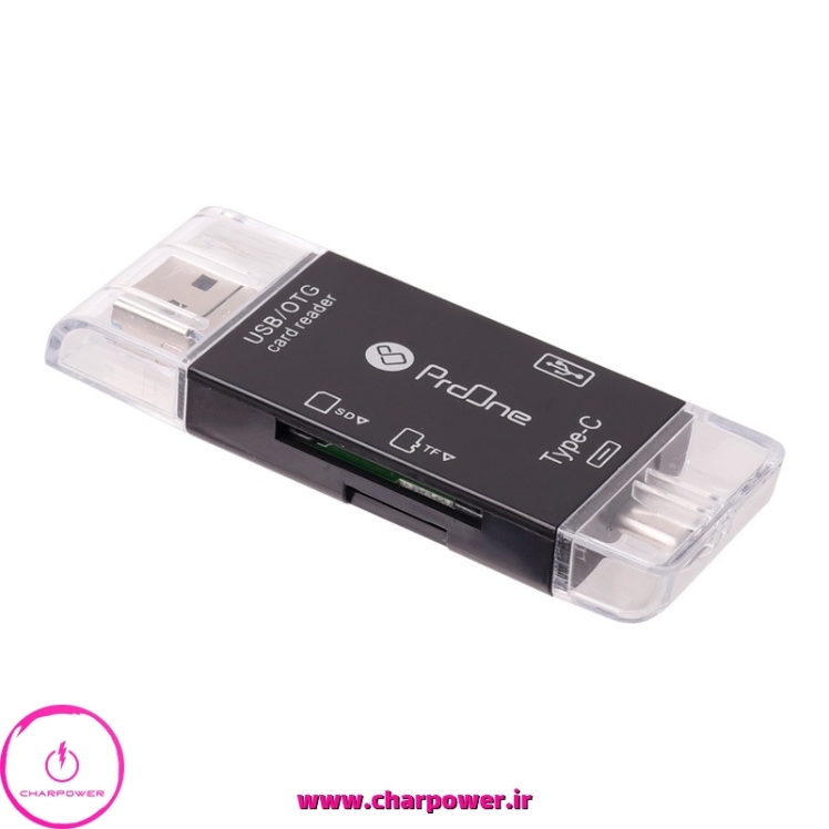 رم ریدر و تبدیل همه کاره USB و Type-C پرووان مدل PCO03