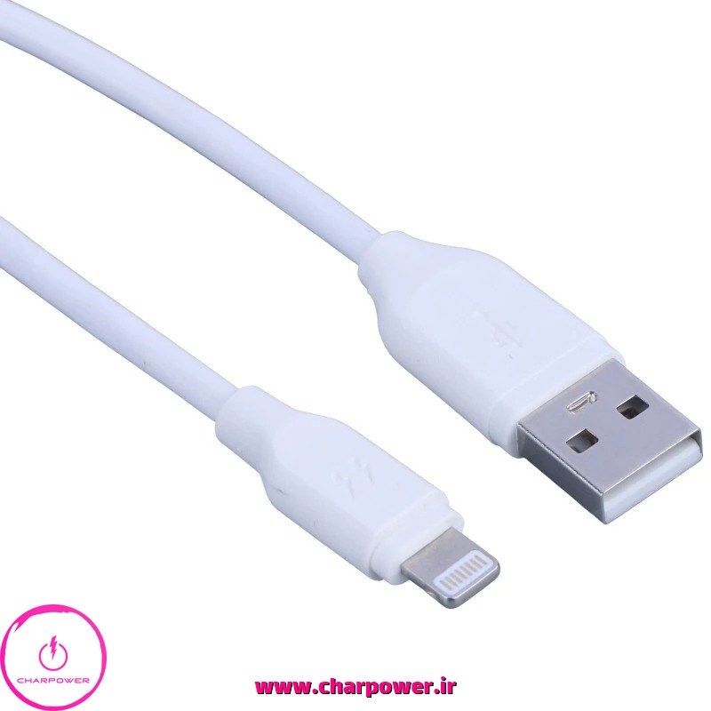  کابل شارژ USB به Lightning طول 110 سانتی متر مدل M012i جریان 5 آمپر چارپاور 