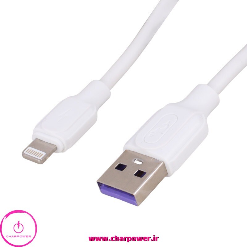 خرید کابل شارژ USB به Lightning طول 100 سانتی متر اسکای دلفین Sky Dolphin مدل S56L جریان 5 آمپر
