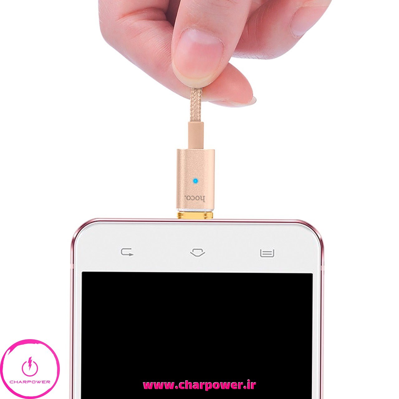  فروش کابل شارژ سر مغناطیسی USB-A به Lightning طول 120 سانتی متر هوکو Hoco مدل U16 