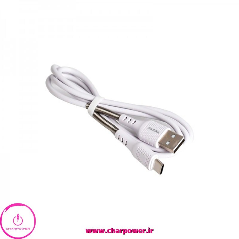  خرید کابل شارژ USB-A به Type-C طول 1 متر تکنیکس Tecnix مدل CBL-829-C جریان 3.1 آمپر 