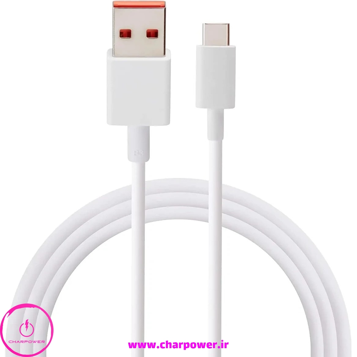  کابل شارژ USB-A به Type-C طول 100 سانتی متر شیائومی Xiaomi مدل 120W 7A ( درصد شمار ) چارپاور 