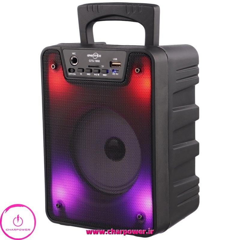  خرید اسپیکر بلوتوثی گریت نایس Greatnice مدل GTS-1868 + میکروفون 