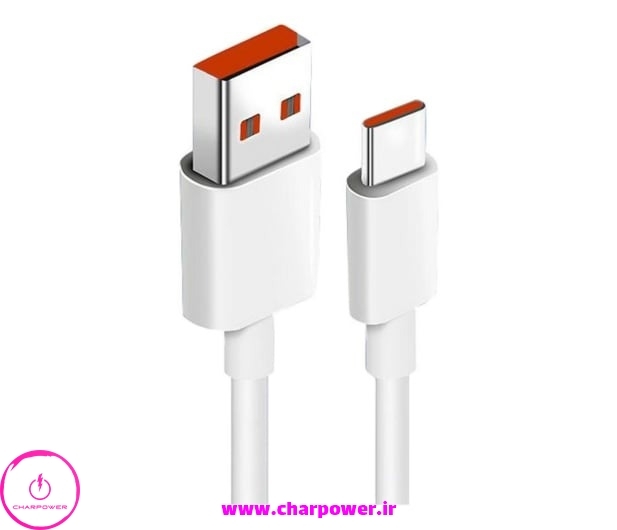  خرید کابل شارژ USB-A به Type-C طول 100 سانتی متر شیائومی Xiaomi مدل USB-A To Type-C 6A توان 67 وات سر جعبه/ سر کارتن 