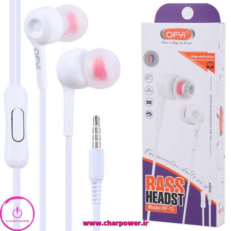 هندزفری سیمی جک 3.5 میلیمتری اوفی OFYi مدل HF-13