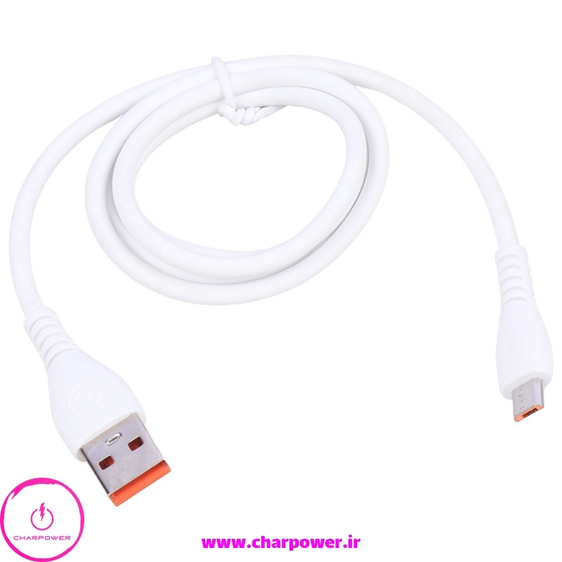  فروش کابل شارژ USB به Micro USB طول 88 سانتی متر کی زا Caza مدل X01 توان 66 وات 