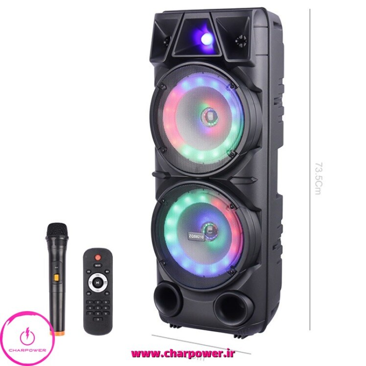 اسپیکر بلوتوثی Sing-e ZQS8210 + میکروفون و ریموت کنترل