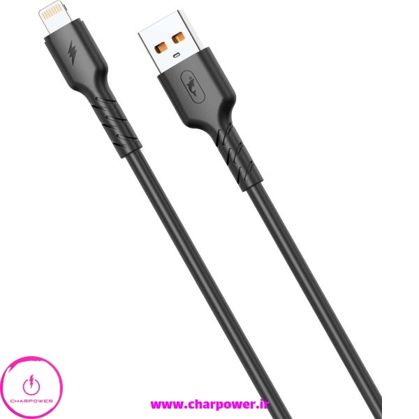 کابل شارژ USB به Lightning طول 100 سانتی متر اسکای دلفین Sky Dolphin مدل S07L جریان 2.4 آمپر