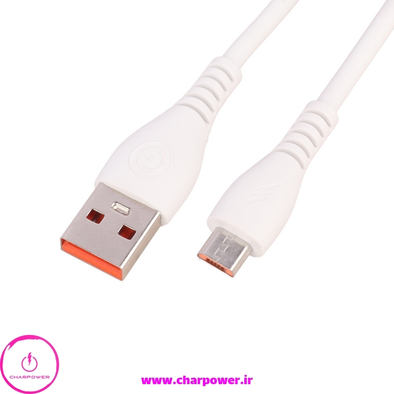  کابل شارژ USB به Micro USB طول 88 سانتی متر کی زا Caza مدل X01 توان 66 وات چارپاور 