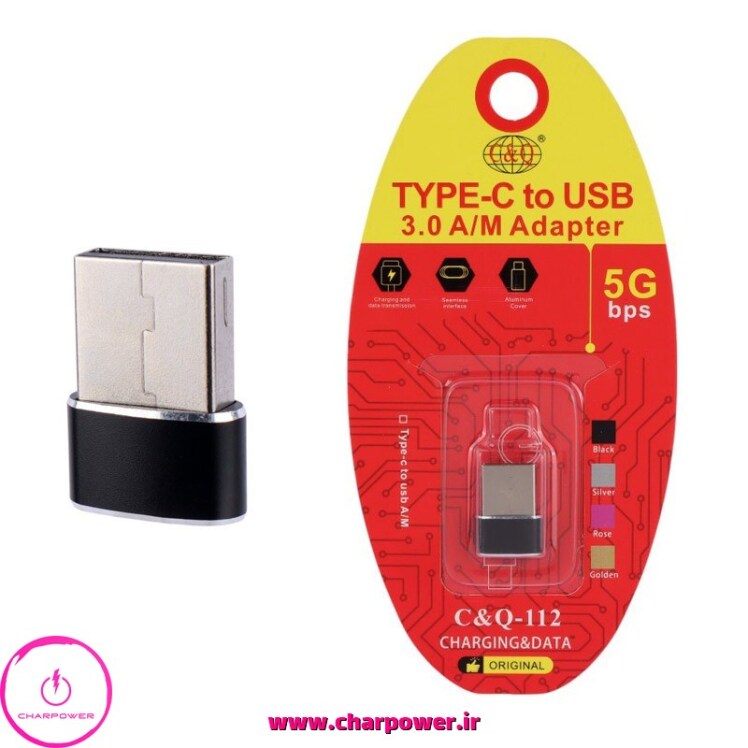 مبدل کابل Type-C به USB3.0 مدل C&Q-112
