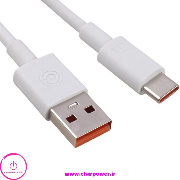  فروش کابل شارژ USB به Type-C طول 100 سانتی متر کی زا Caza مدل X120 توان 120 وات 