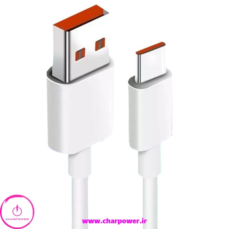 کابل شارژ USB-A به Type-C طول 100 سانتی متر شیائومی Xiaomi مدل 120W 7A ( درصد شمار )