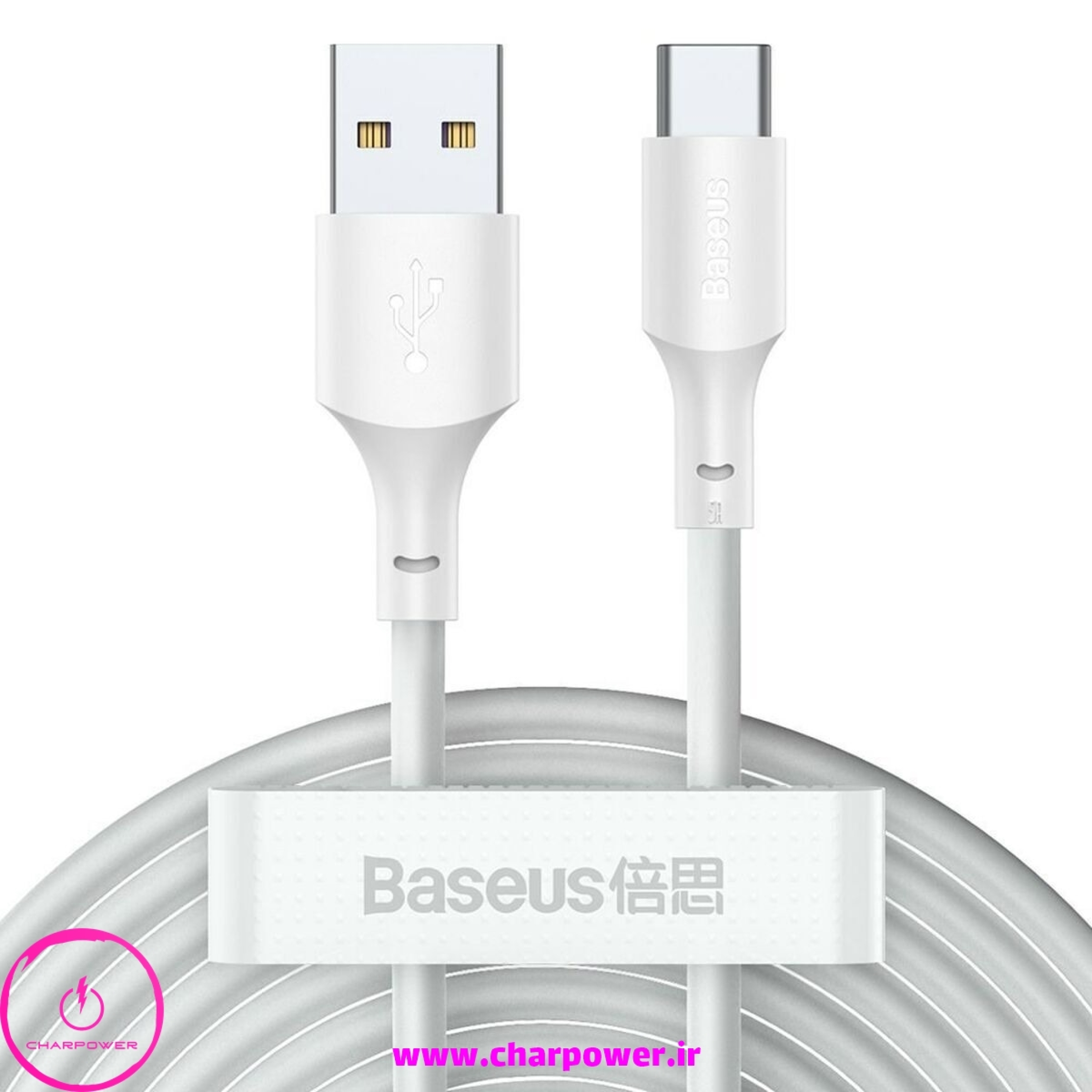  خرید کابل شارژ USB به Type-C طول 150 سانتی متر باسئوس Baseus مدل TZCATZJ-02 توان 40 وات 