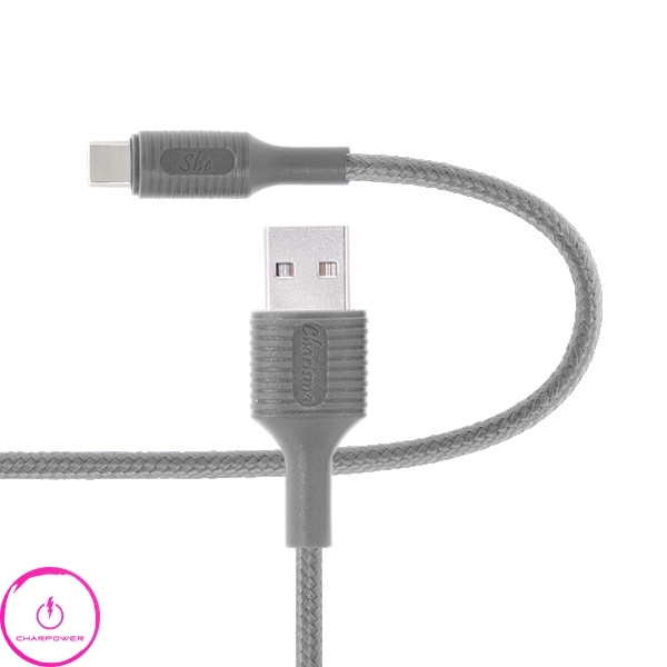  کابل شارژ USB-A به Type-C طول 120 سانتی متر شی کاریزما SheCharisma مدل SABA 