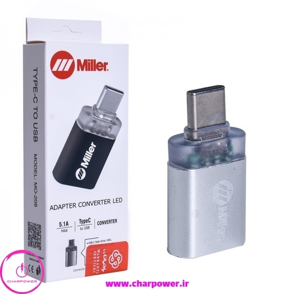  قیمت مبدل USB به Type-C مدل MO-208 Miller 