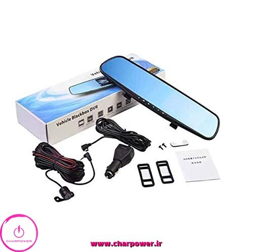  دوربین ثبت وقایع، آینه دوربین دار جلو و عقب vehicle blackbox DVR چارپاور 