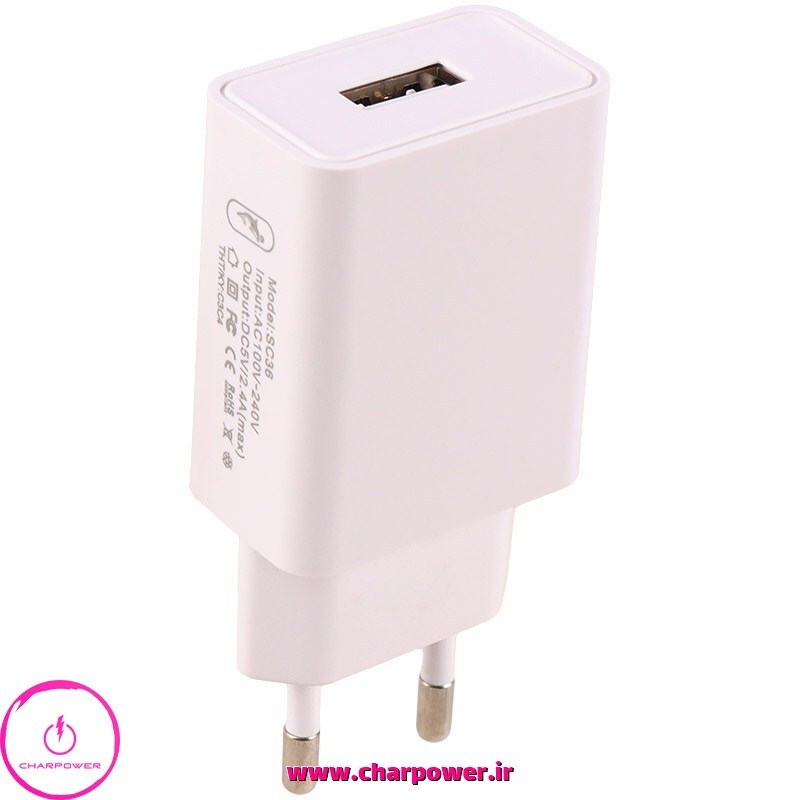  خرید شارژر دیواری اسکای دلفین Sky dolphin مدل SC36T توان 12 وات 